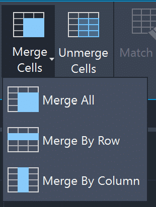Edit Table - Merge & Unmerge Cells