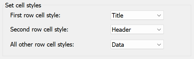 Insert Table Dialog Box Set Cell Styles - AutoCAD Table