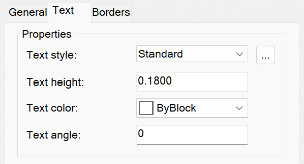 Table Style Dialog Box - Cell Styles Text