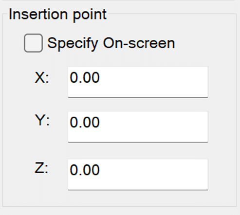 AutoCAD XREF Palette - Insertion Point