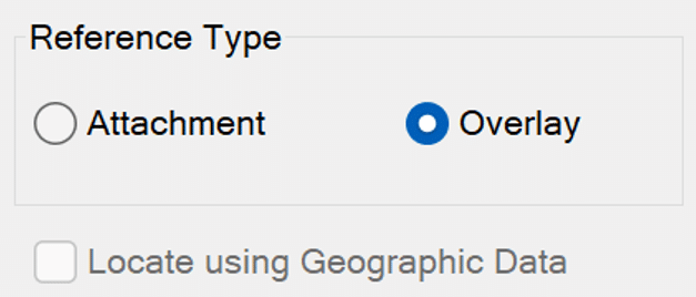 AutoCAD XREF Palette - Reference Type