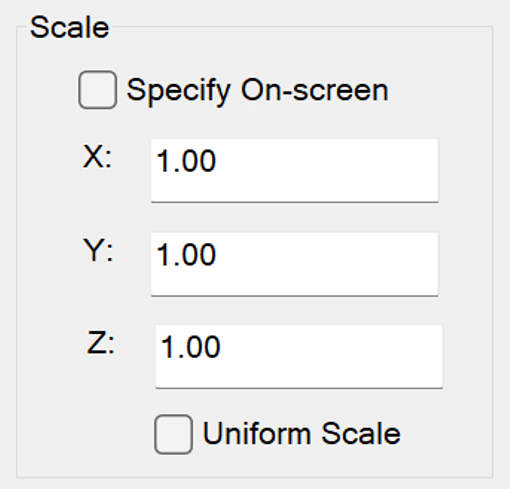 AutoCAD XREF Palette - Scale