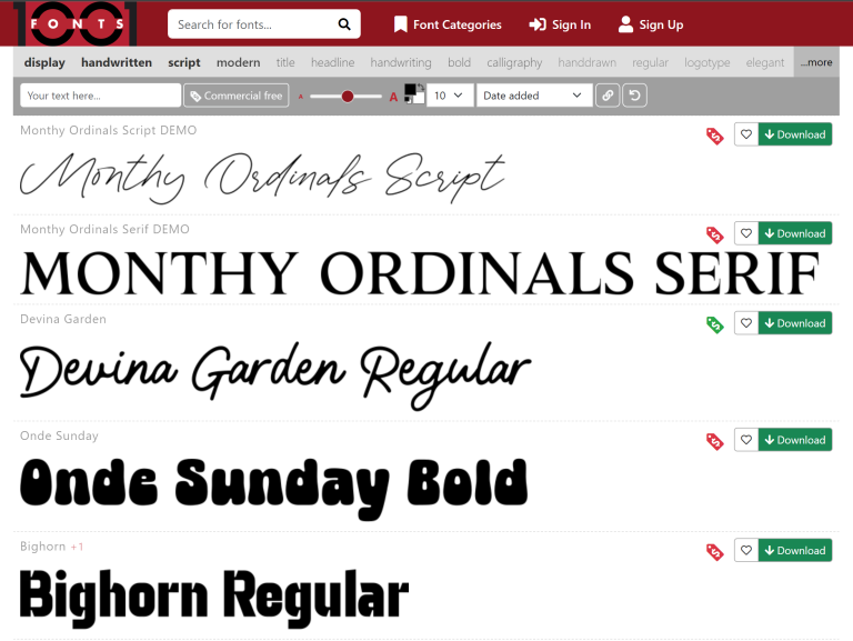 The Essential Guide to 1001 Fonts – Vast Library of Free and Premium Fonts