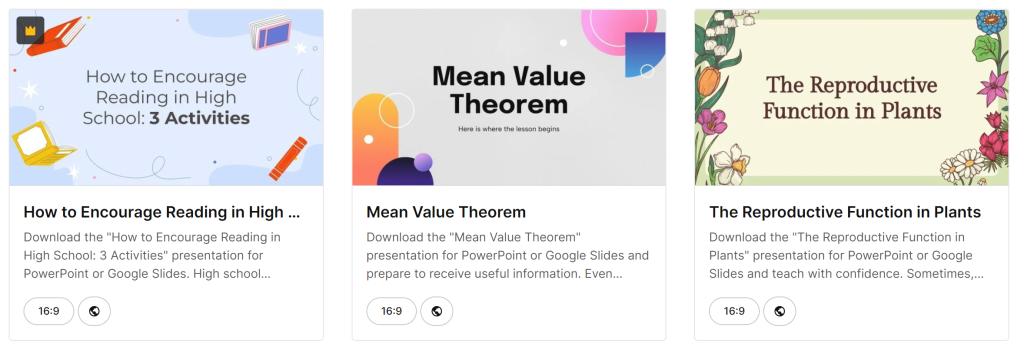 Educational Lessons - SlidesGo Template