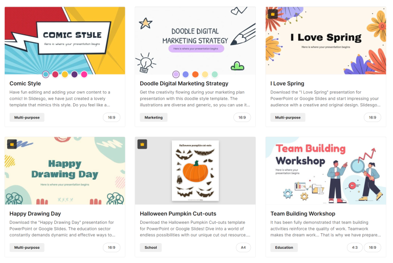 SlidesGo Template - Featured Image