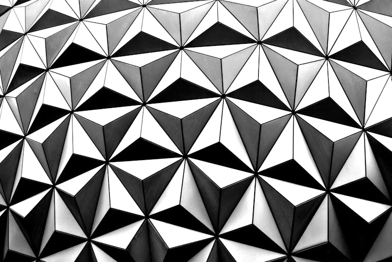 Black and White Diamond Shape Wallpaper - AutoCAD Drawing Tools