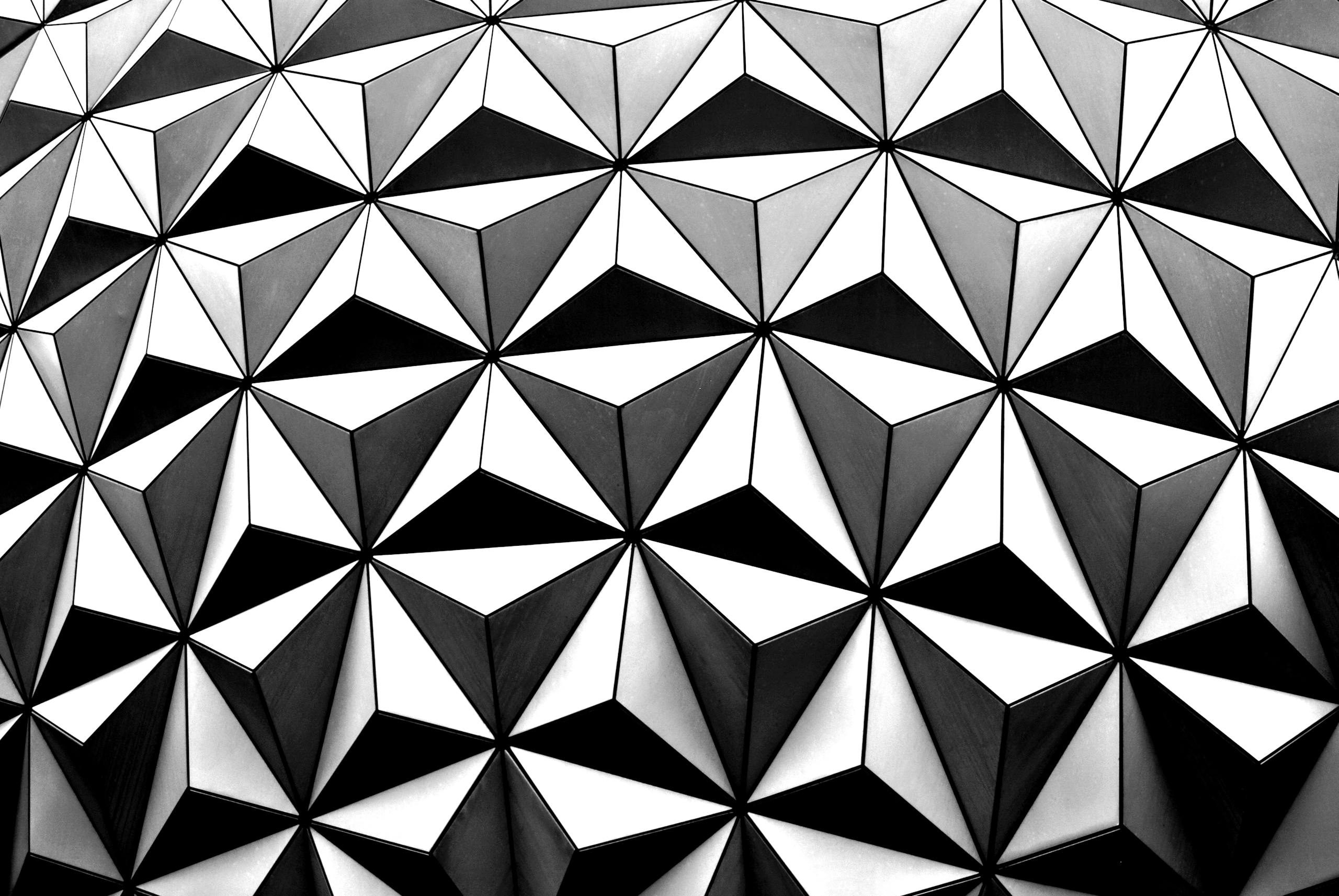 Black and White Diamond Shape Wallpaper - AutoCAD Drawing Tools