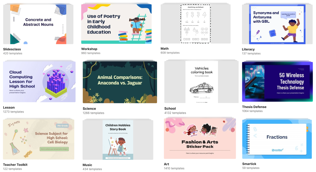 Educational Presentation Templates - SlidesGo Tools for Education