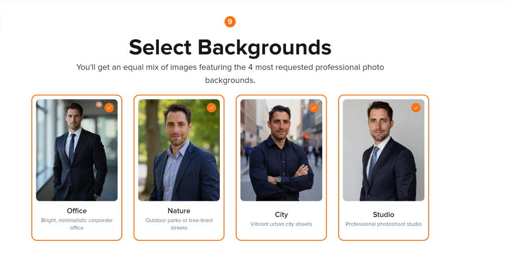 Step 11: Choose a Background - Aragon AI