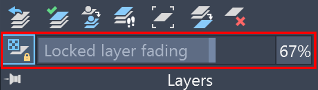 AutoCAD Locked Layer Fading