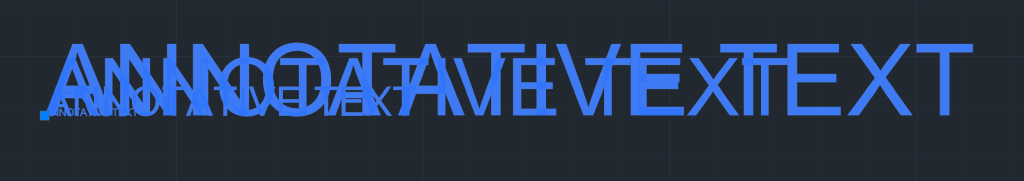 AutoCAD Annotative Text