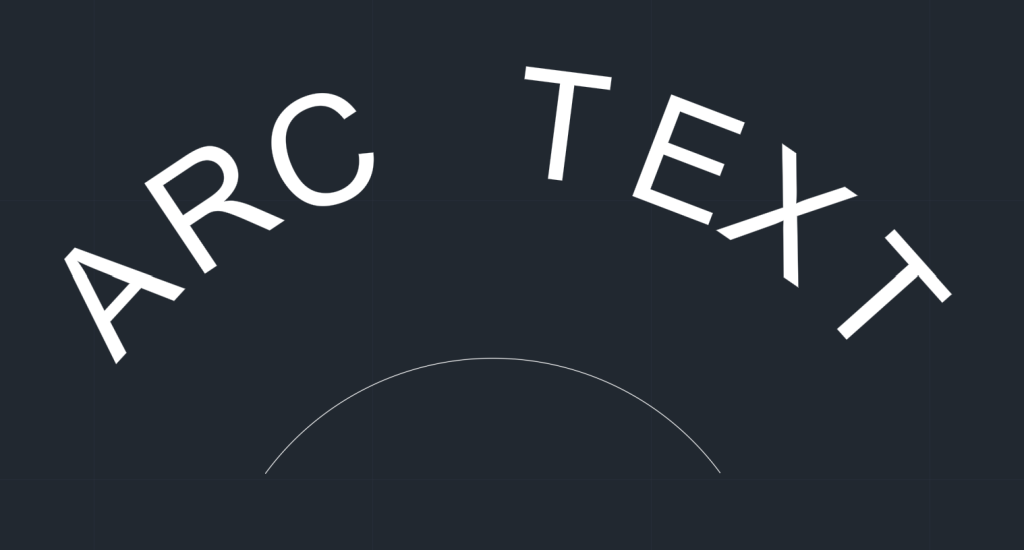 AutoCAD Arc Text