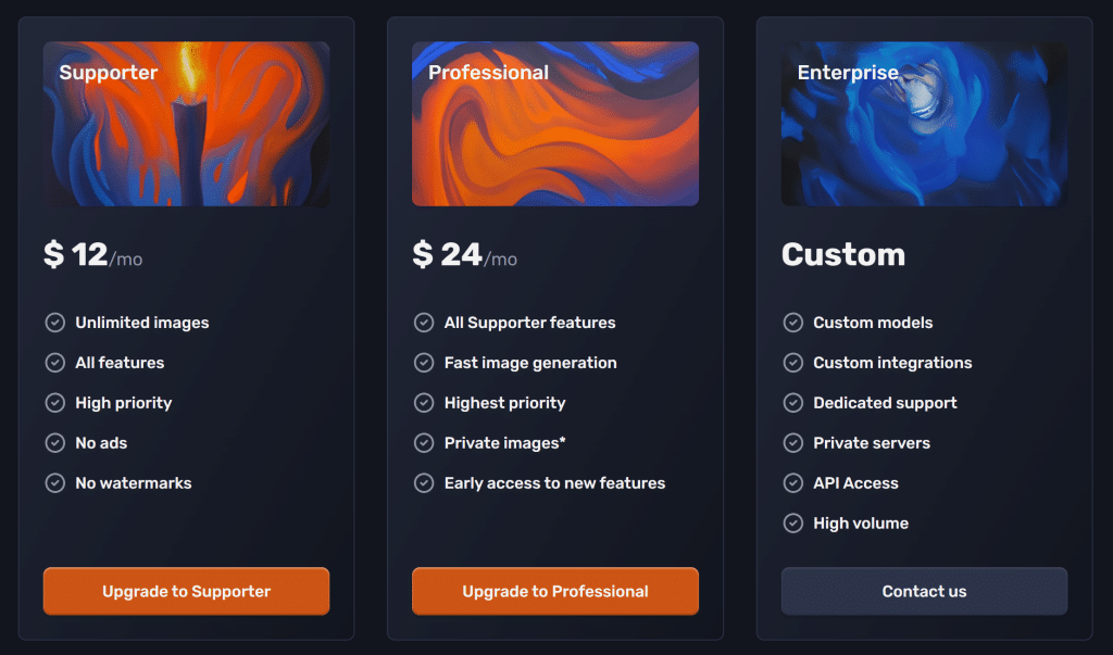 Craiyon Pricing Structure