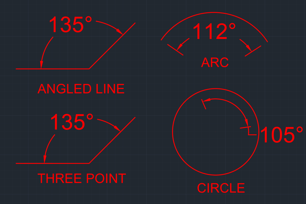 AutoCAD Dimension - Dim Angular