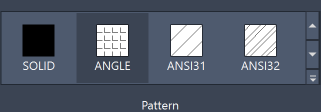 Hatch Creation Panel - Pattern
