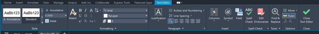 AutoCAD Text Ediotr