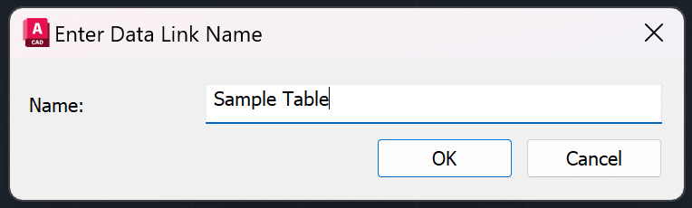 AutoCAD Table Data Link - 3