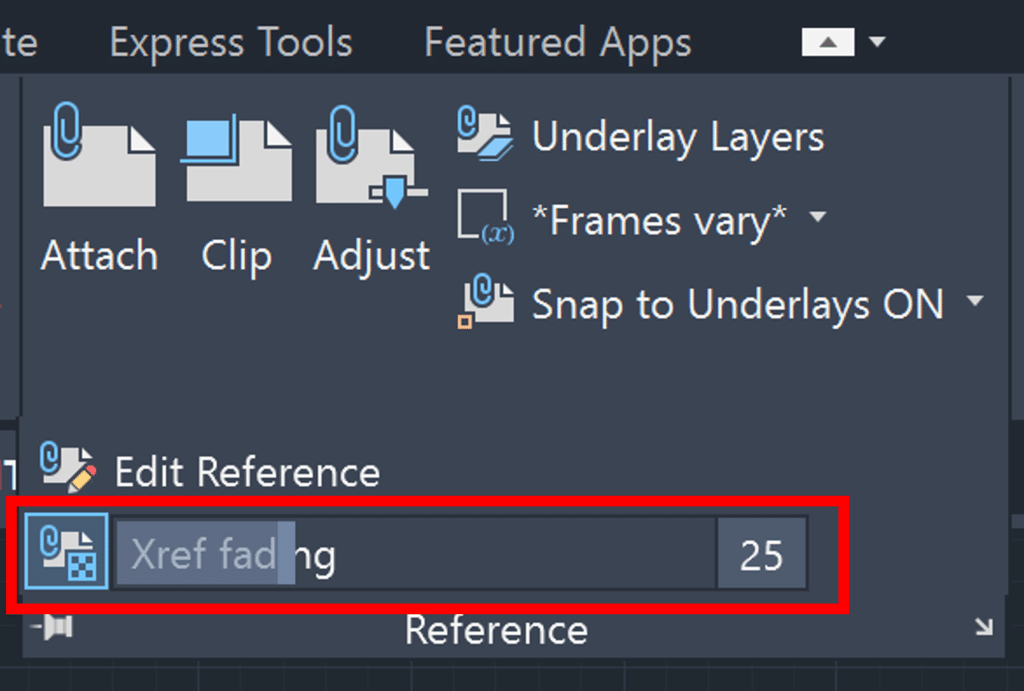AutoCAD XREF Fading