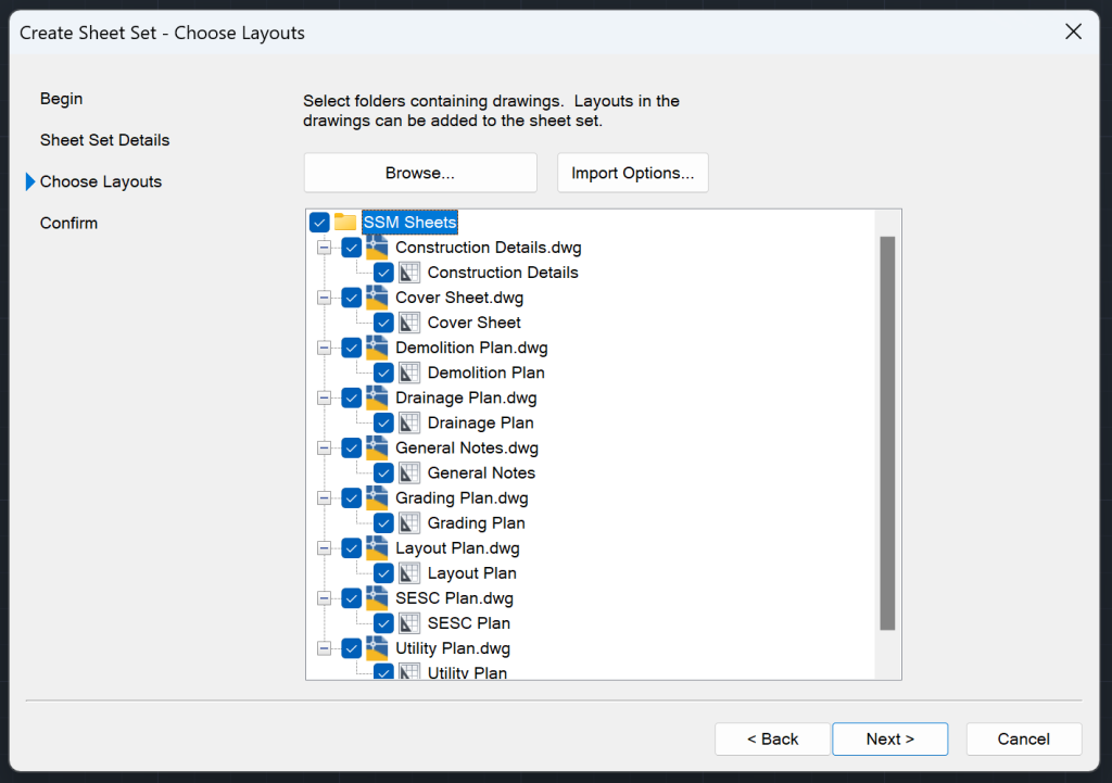 Existing Drawing Sheet Set - 3 (AutoCAD Sheet Set Manager)
