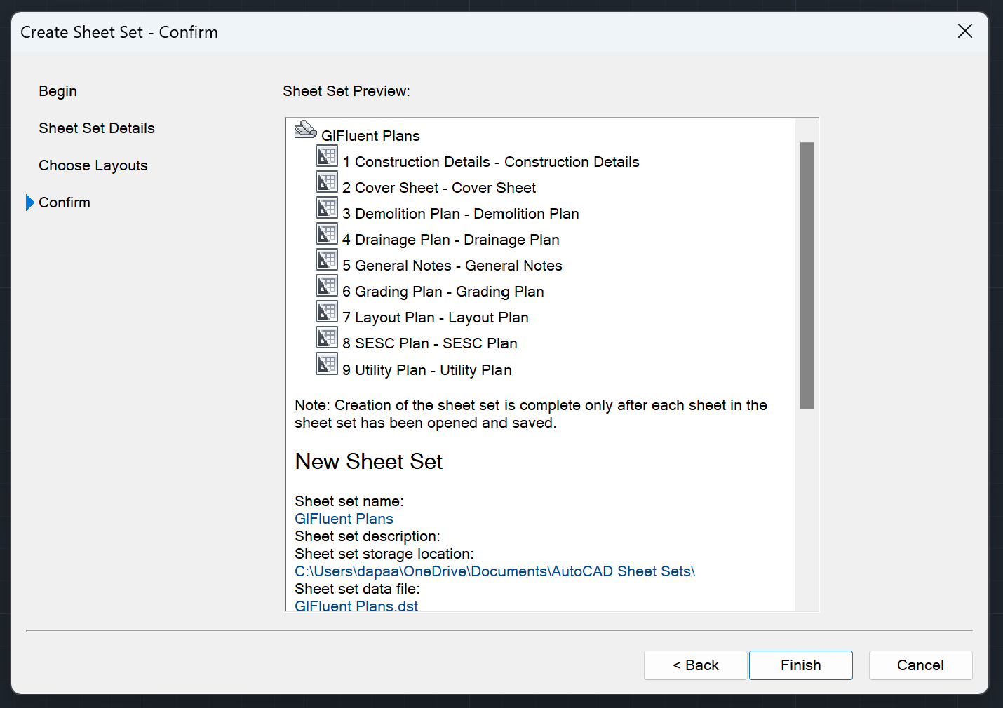 Existing Drawing Sheet Set - 4 (AutoCAD Sheet Set Manager)