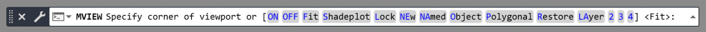 MVIEW AutoCAD Layout